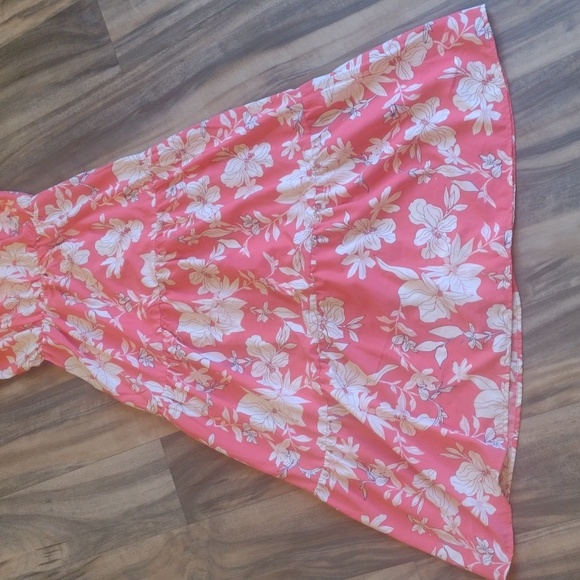 Anthropologie sanctuary pink and white floral maxi sun dress size xs - Picture 5 of 9